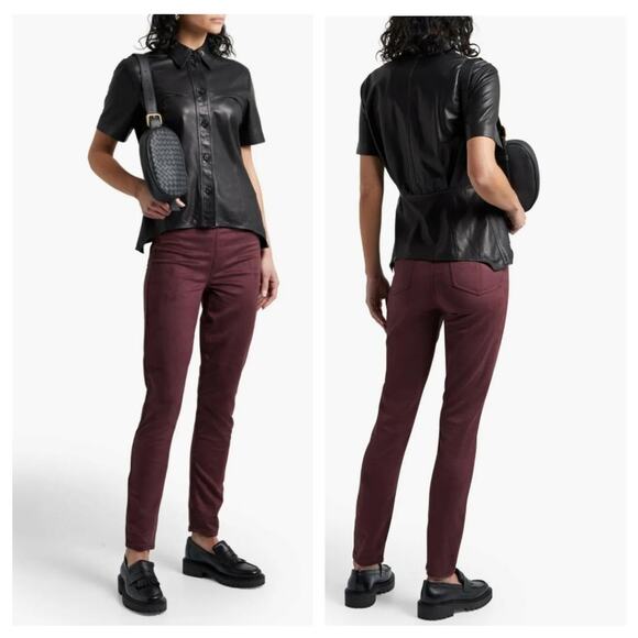 Rag & Bone Women's Nina Pull-On Elastic Waist Faux Suede Pants Size X-Small - Picture 1 of 8